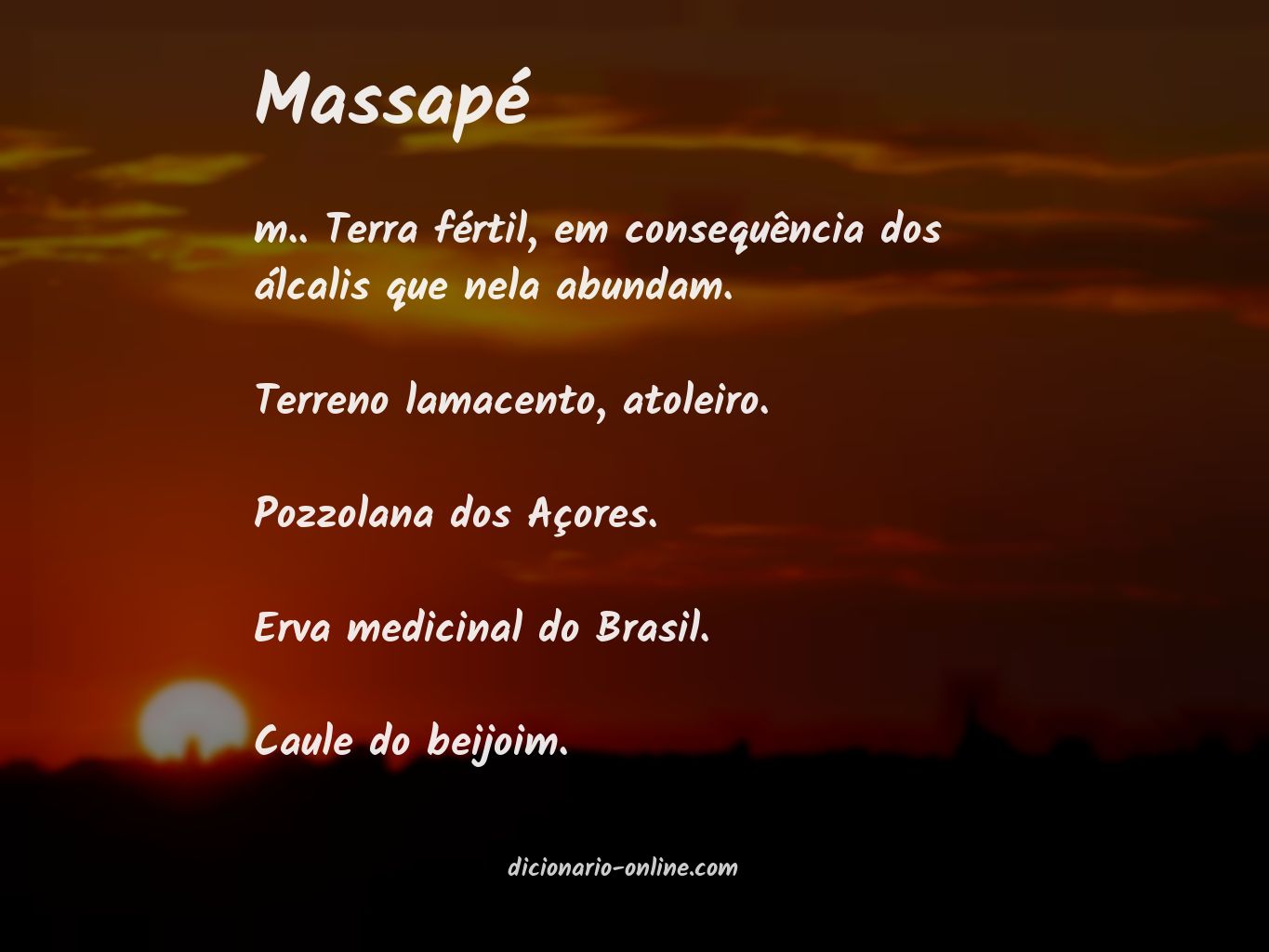 Significado de massapé