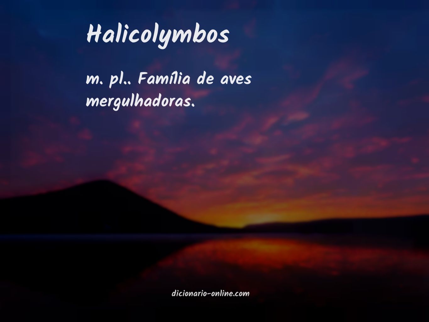 Significado de halicolymbos