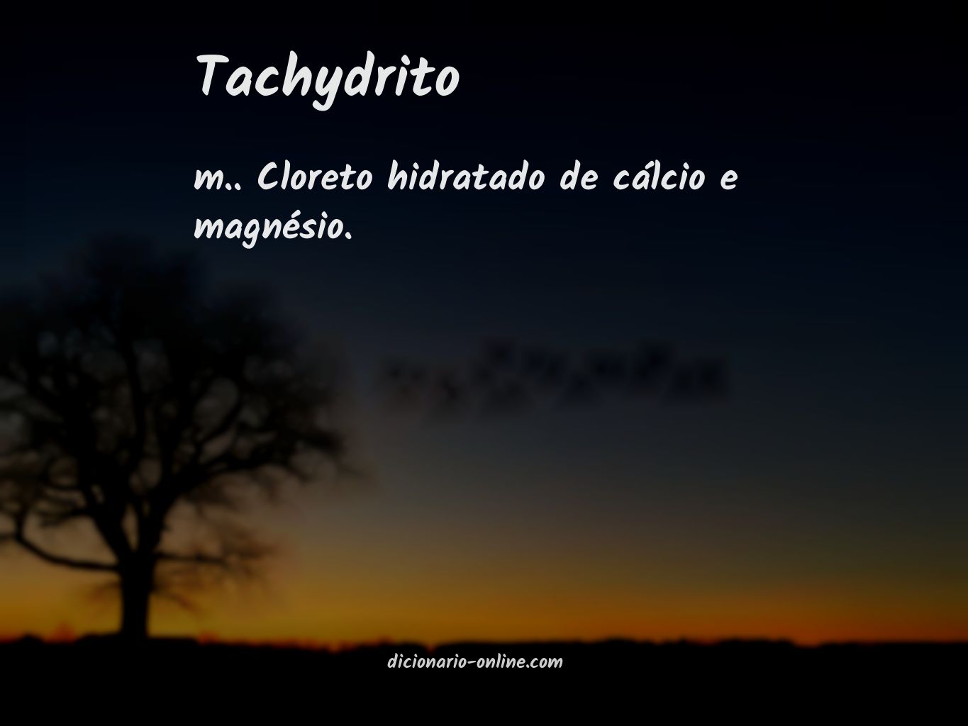 Significado de tachydrito