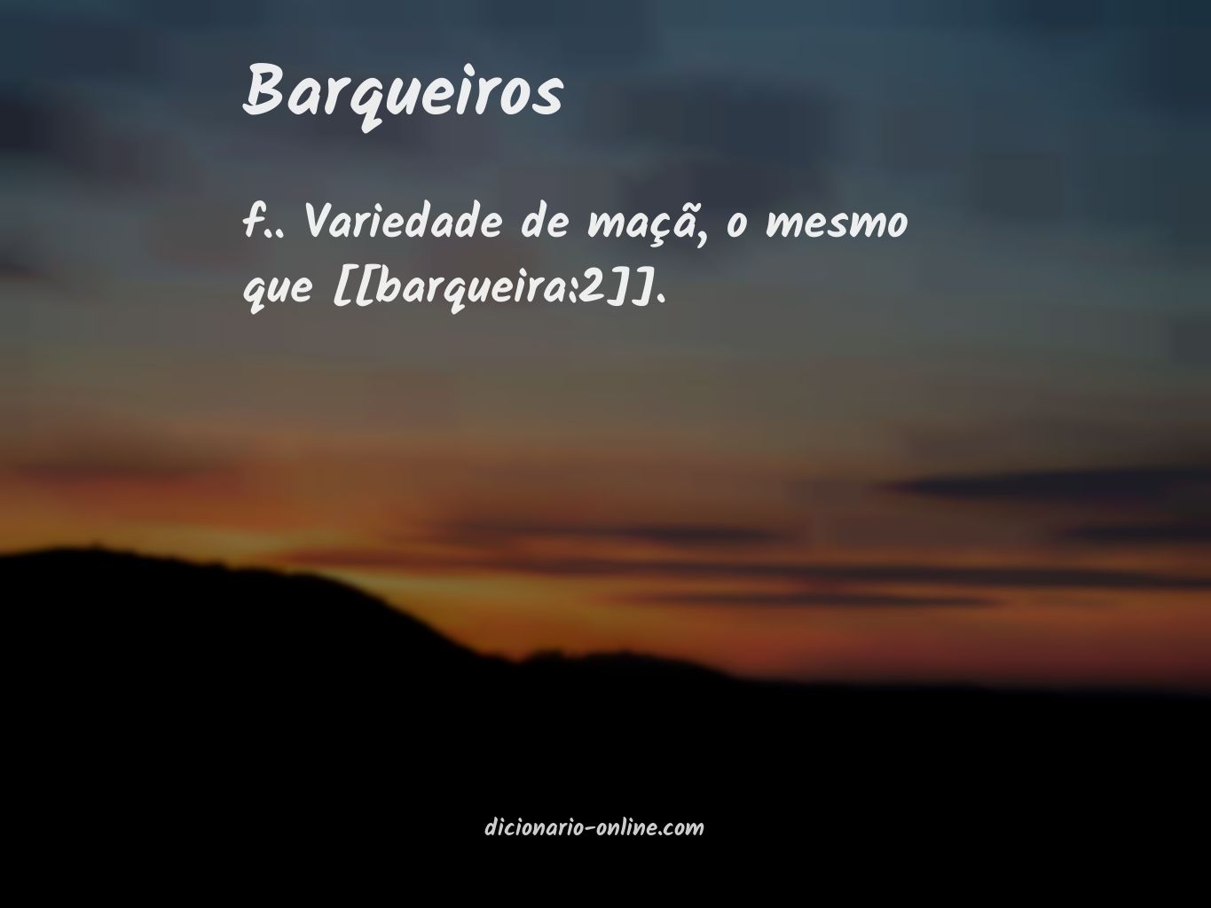 Significado de barqueiros