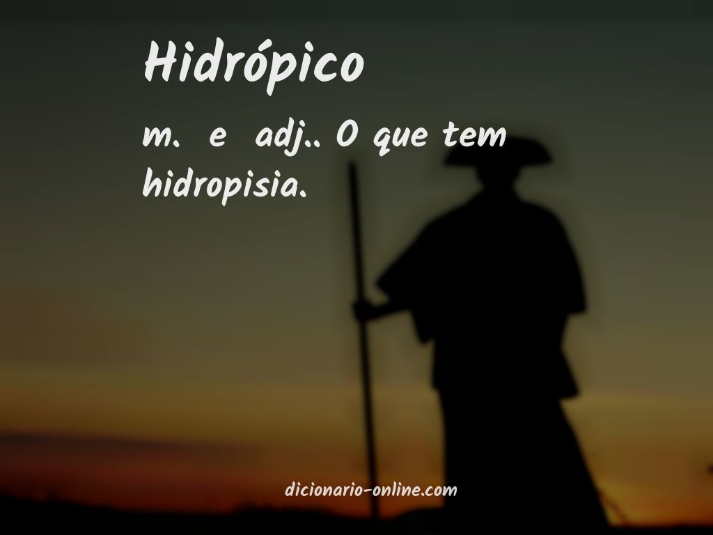 Significado de hidrópico