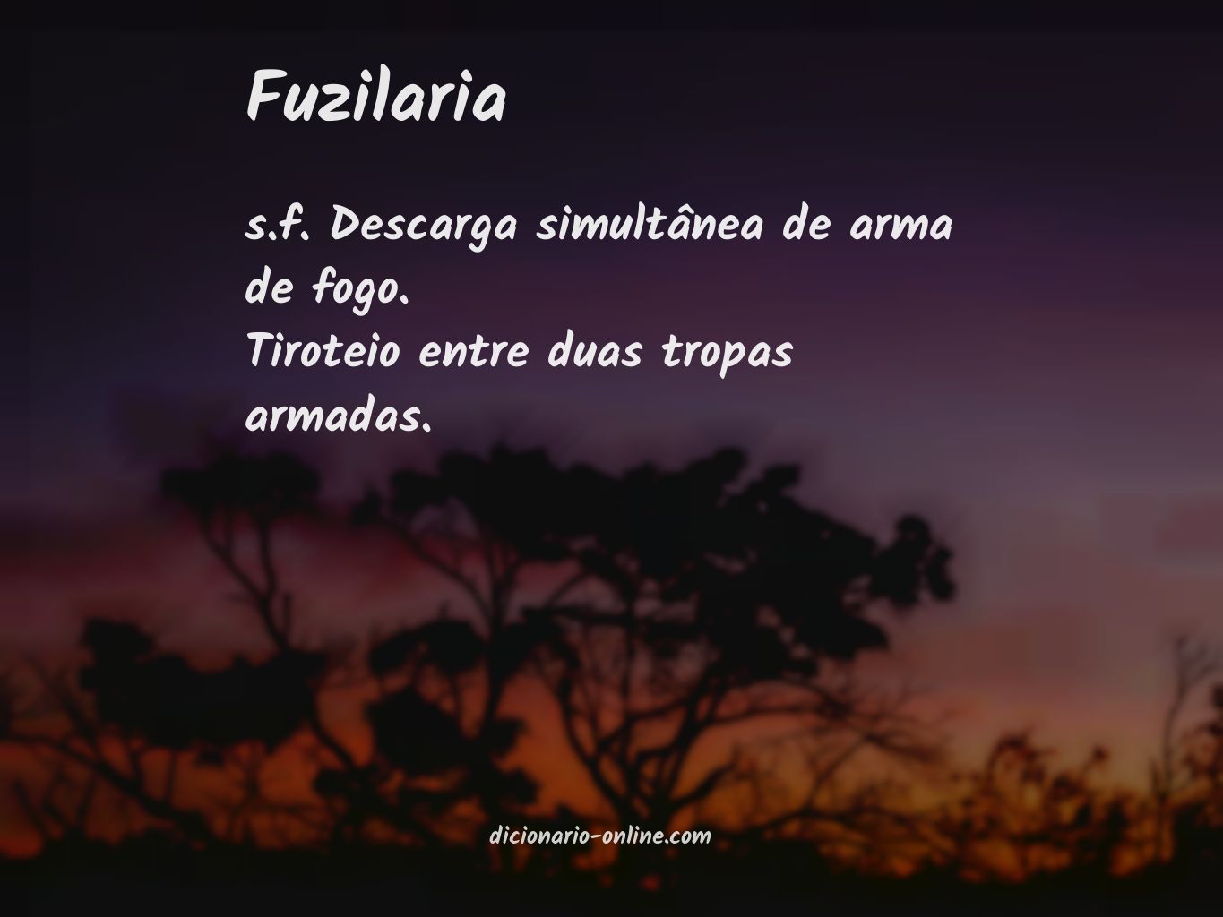 Significado de fuzilaria