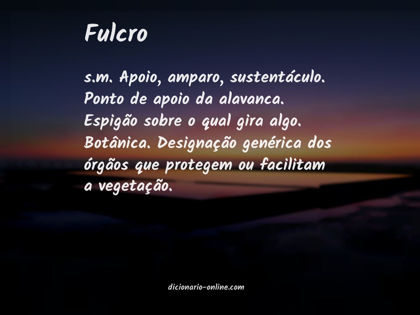 Significado de fulcro