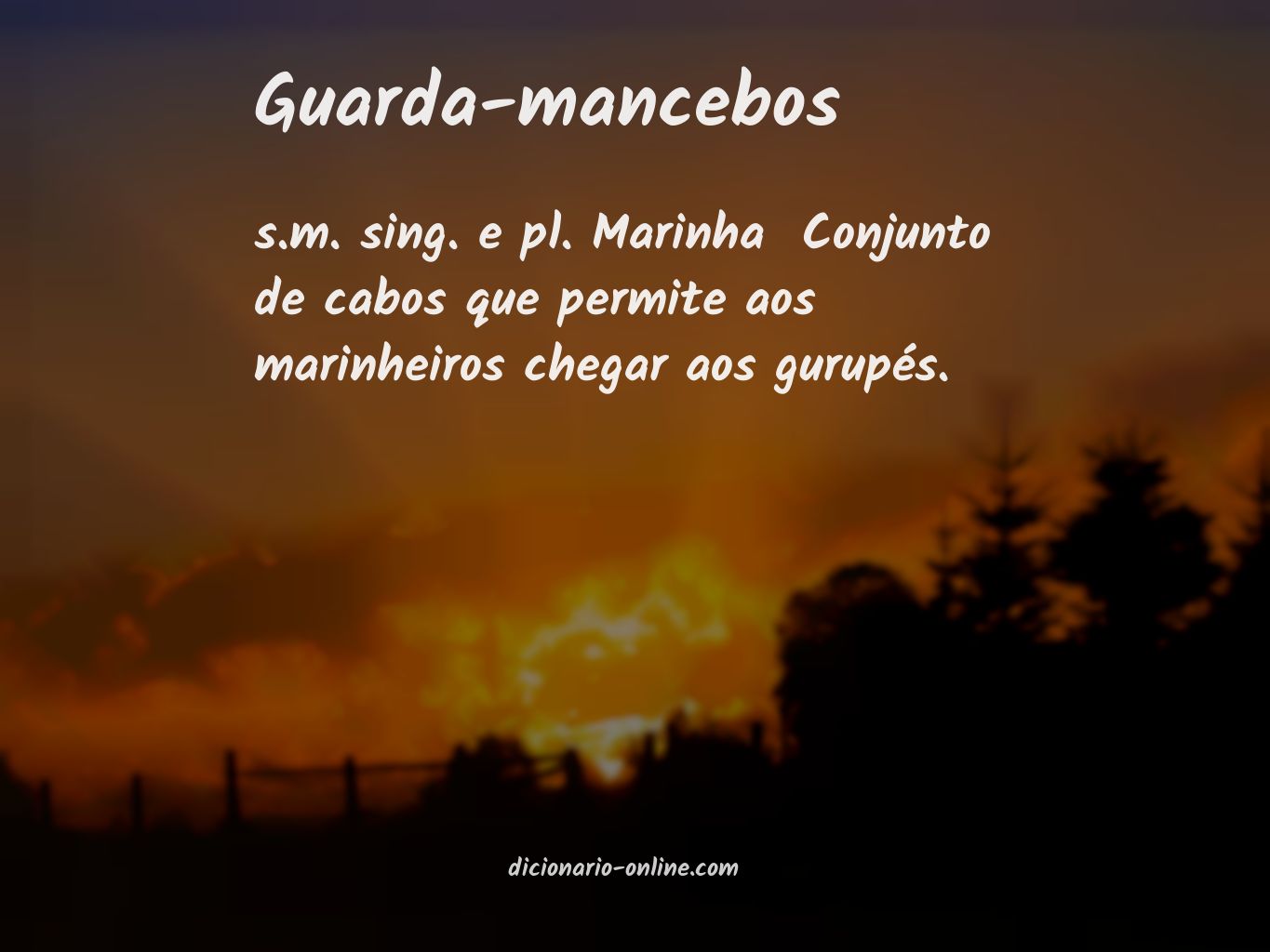 Significado de guarda-mancebos