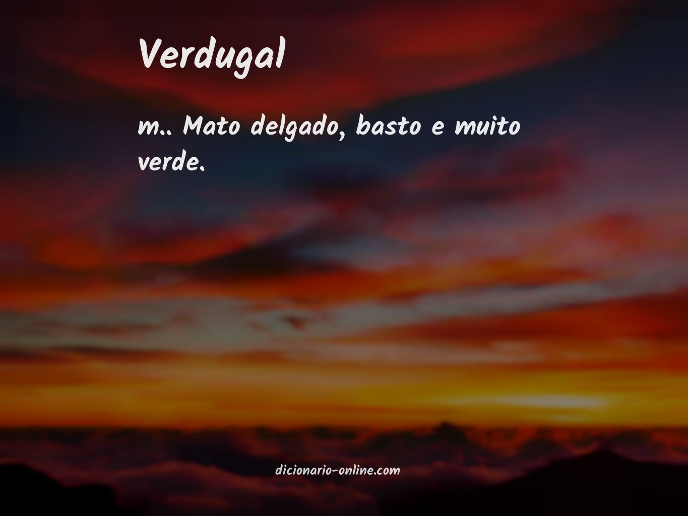 Significado de verdugal