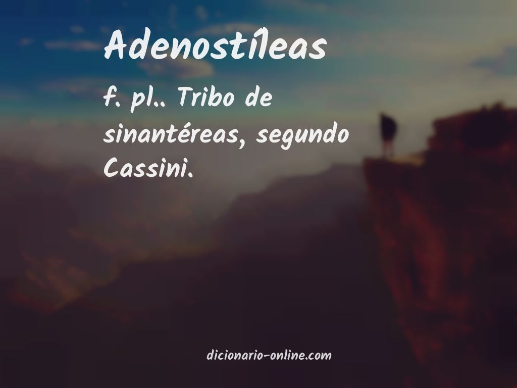 Significado de adenostíleas