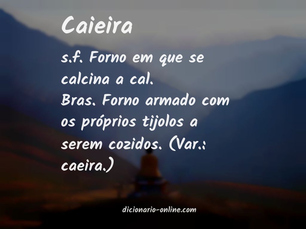 Significado de caieira