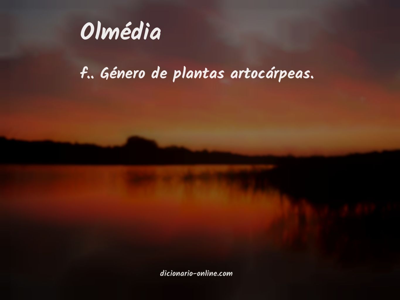 Significado de olmédia