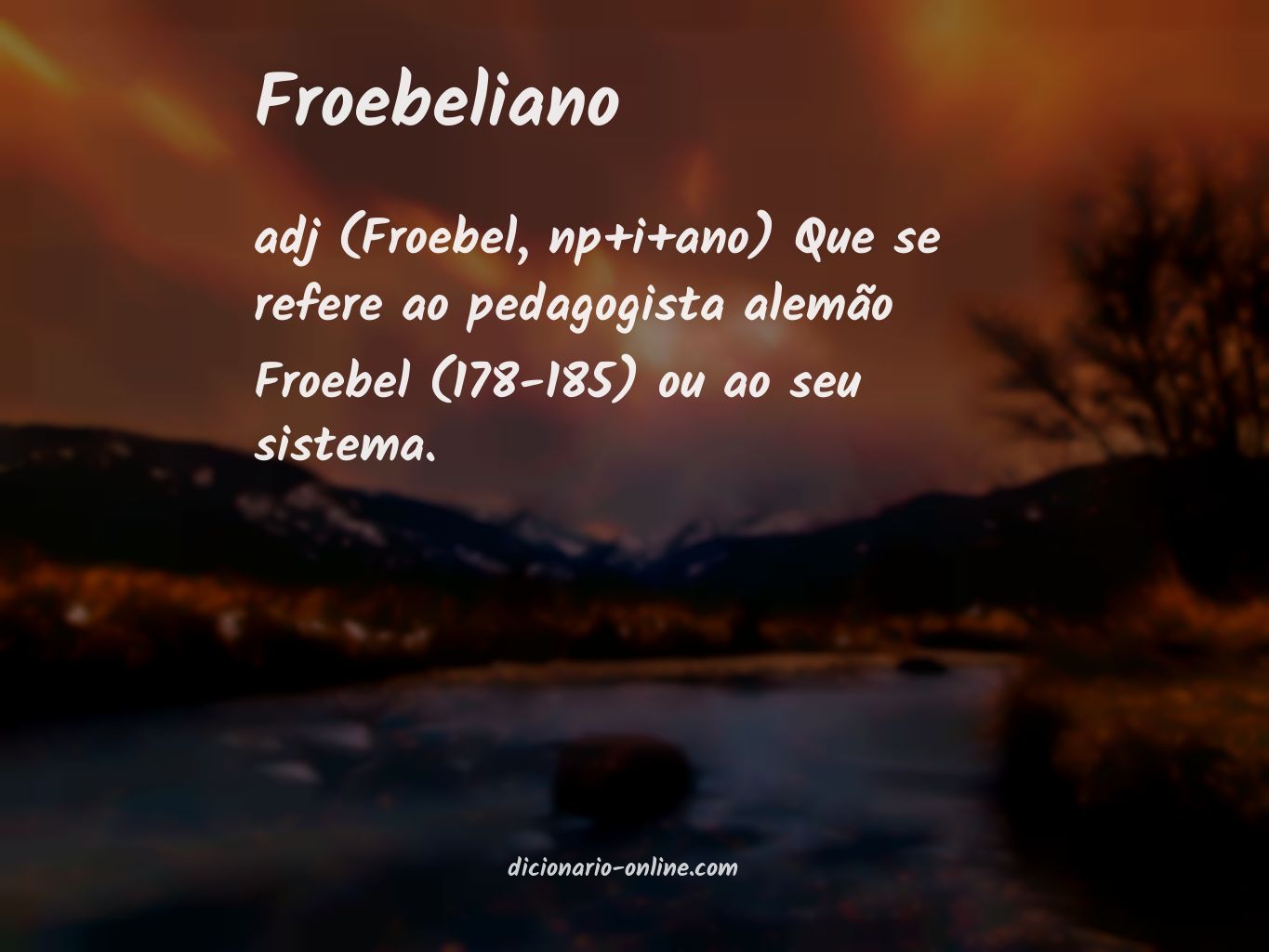 Significado de froebeliano