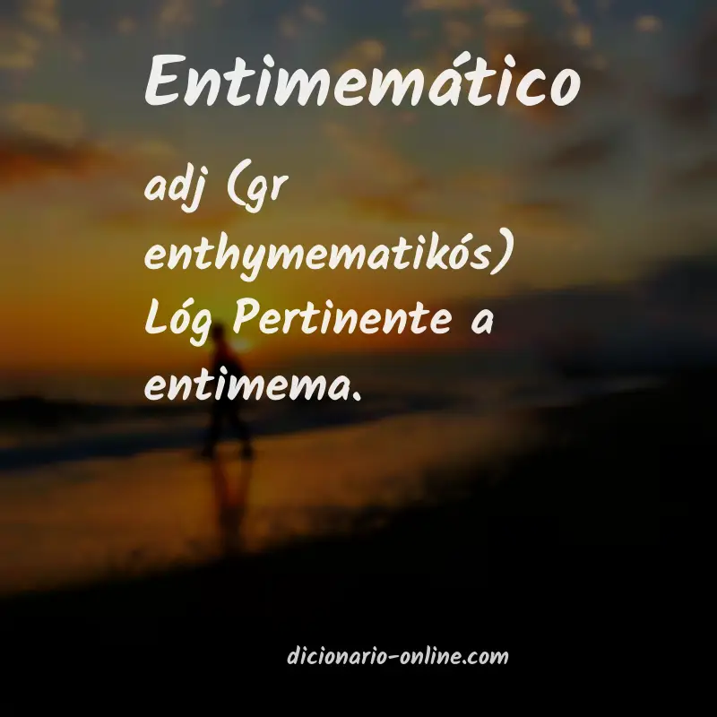 Significado de entimemático