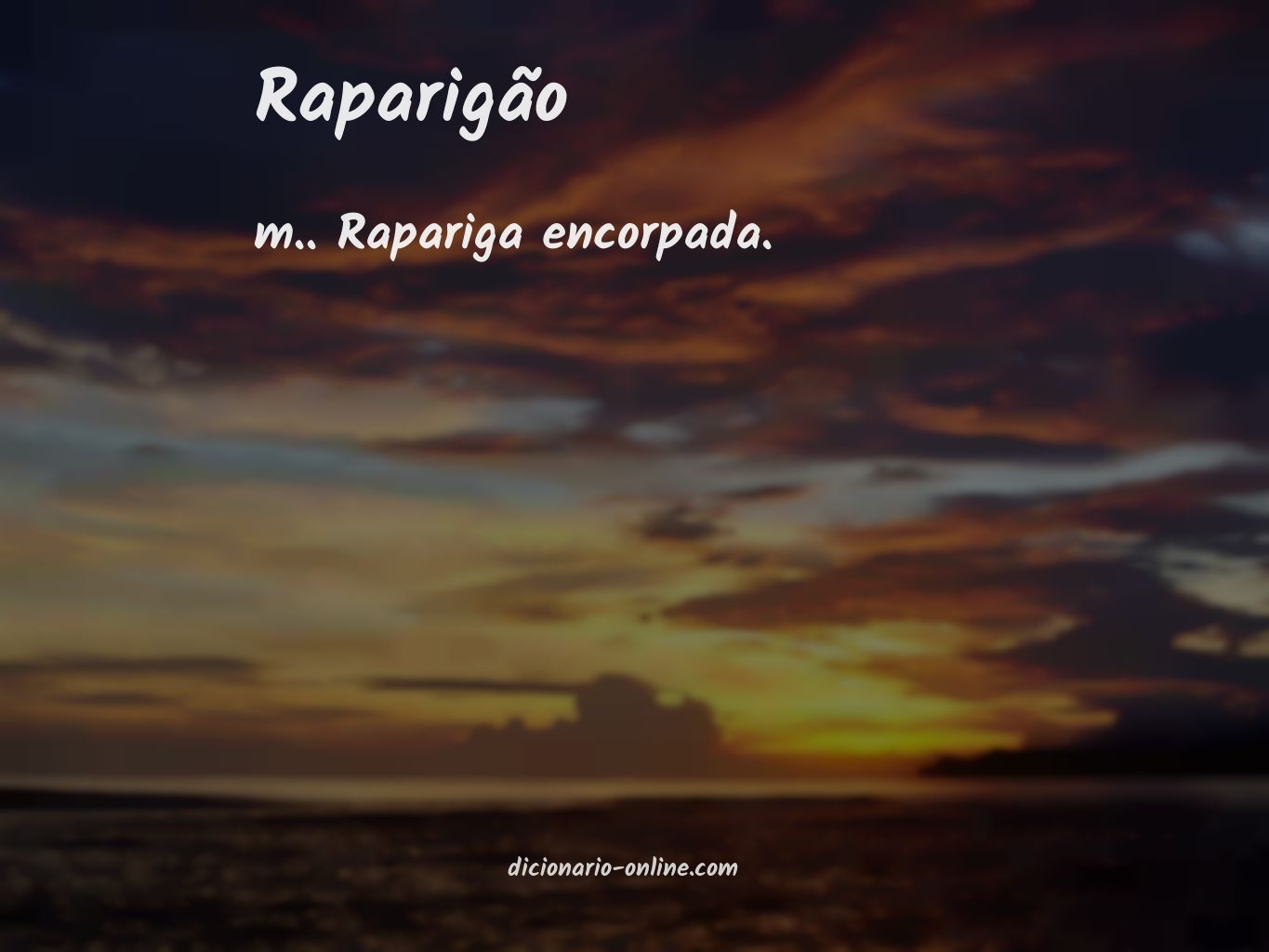 Significado de raparigão