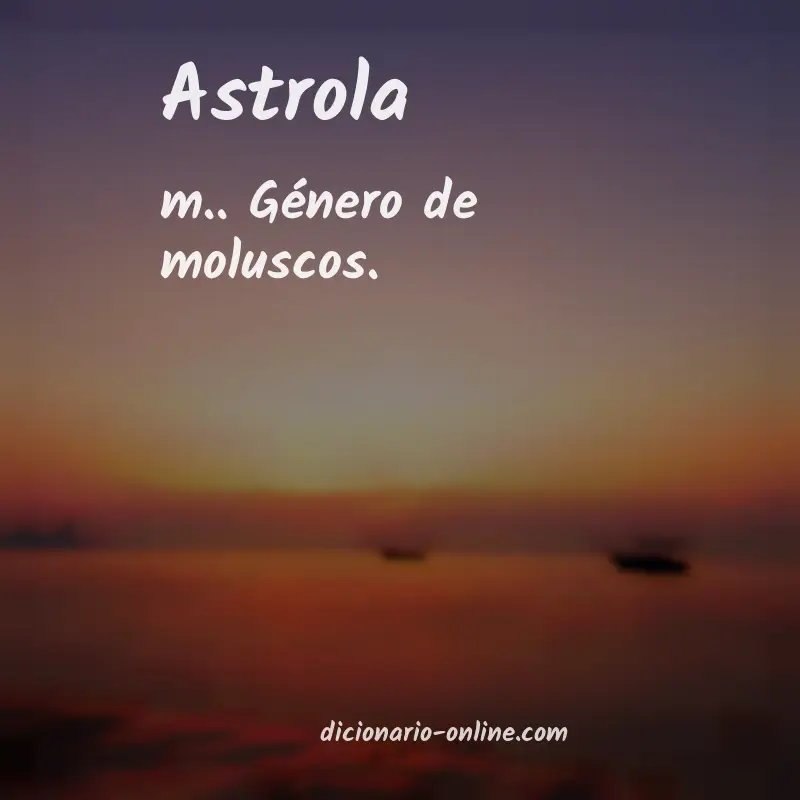 Significado de astrola