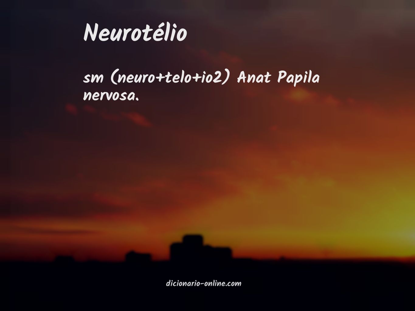 Significado de neurotélio