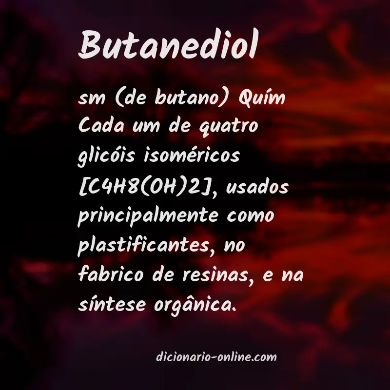Significado de butanediol