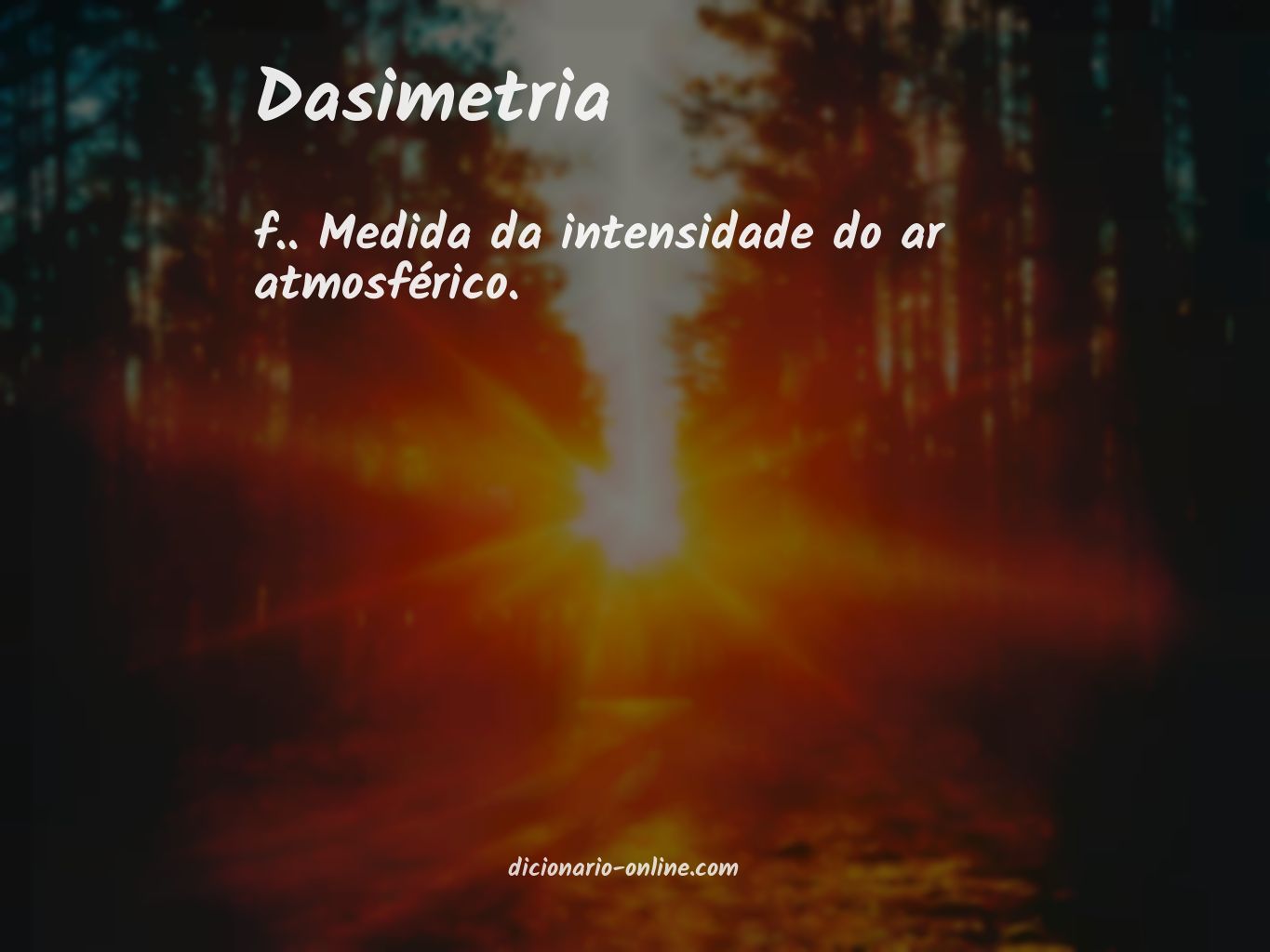 Significado de dasimetria