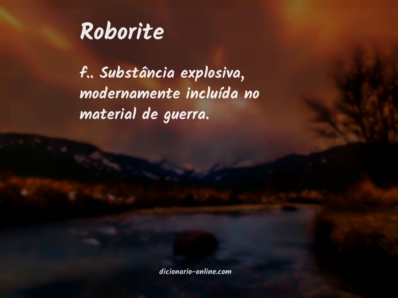 Significado de roborite