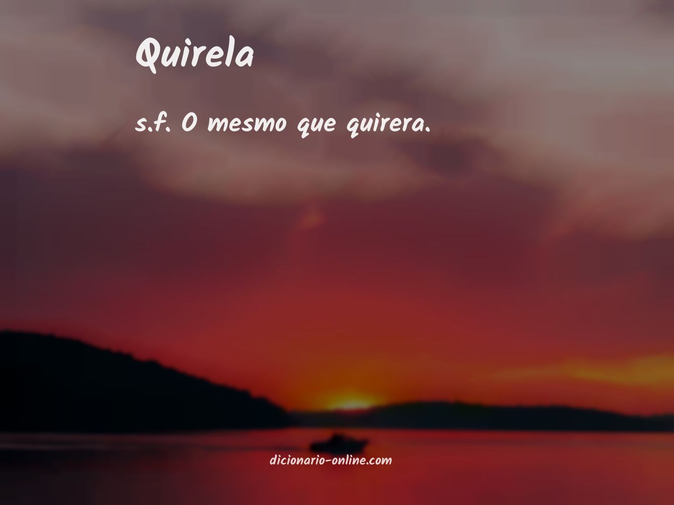 Significado de quirela