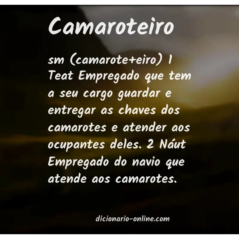 Significado de camaroteiro