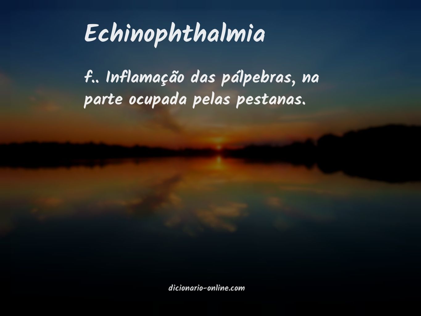 Significado de echinophthalmia
