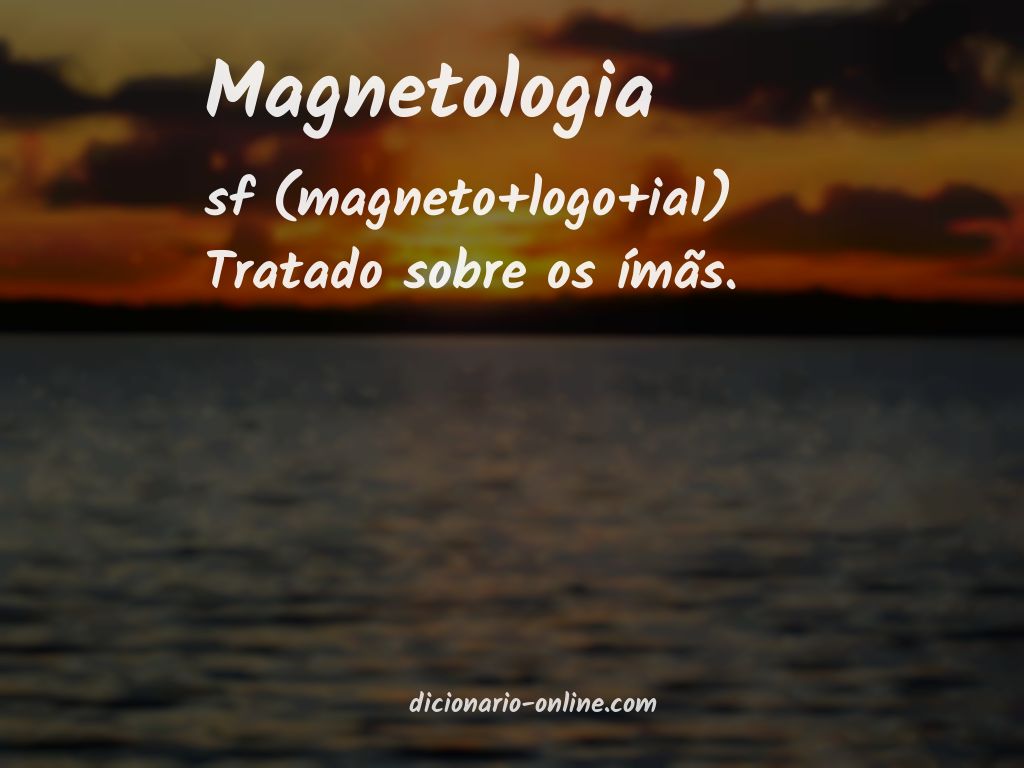 Significado de magnetologia