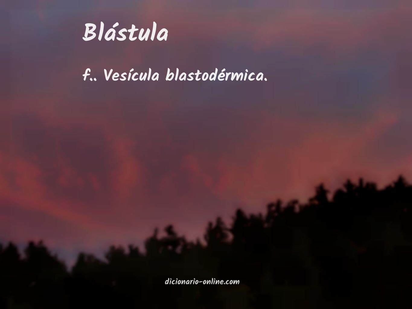 Significado de blástula