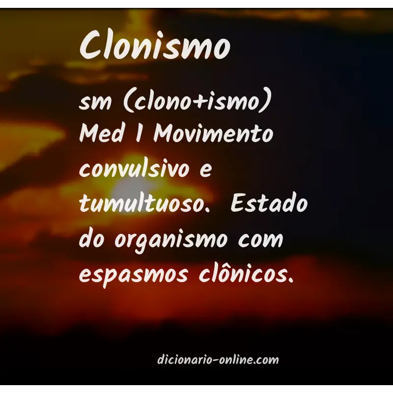 Significado de clonismo