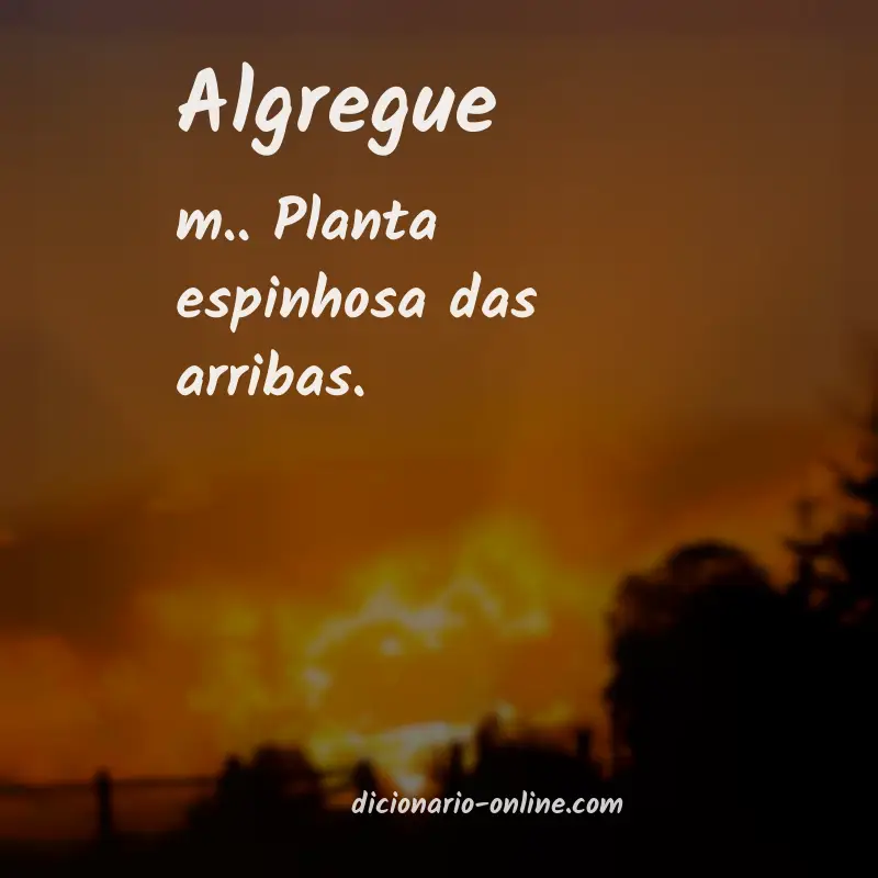 Significado de algregue