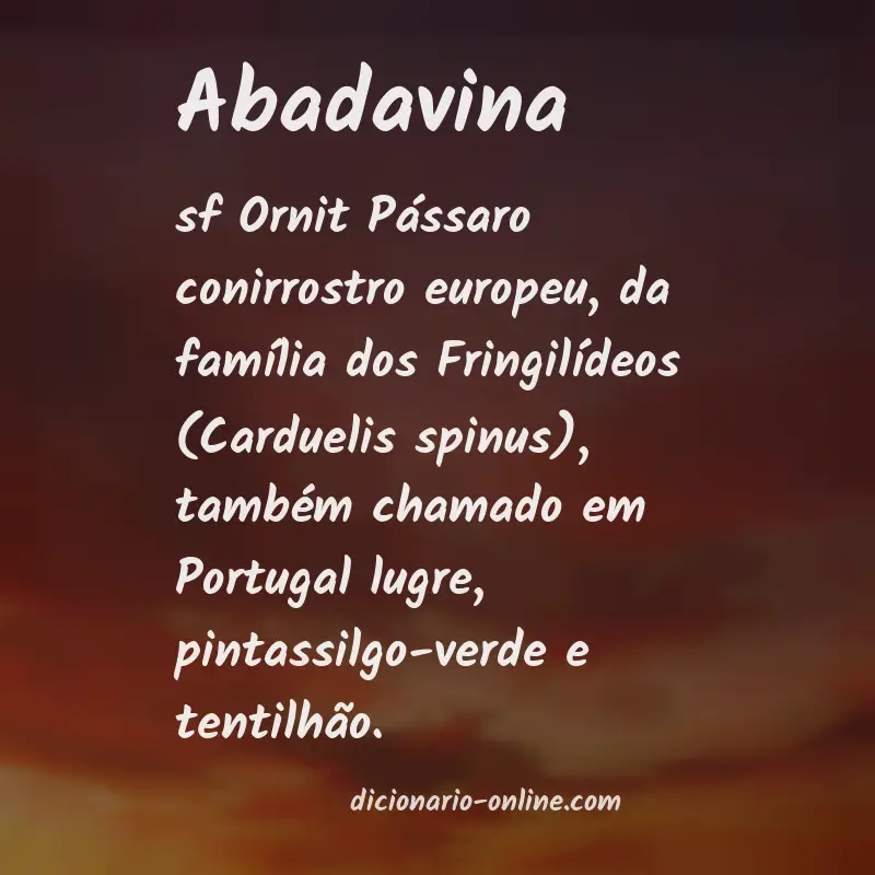 Significado de abadavina