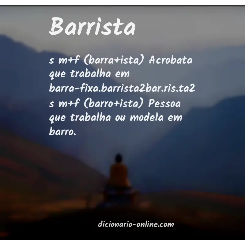 Significado de barrista
