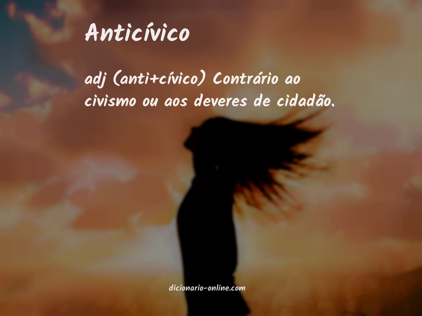 Significado de anticívico