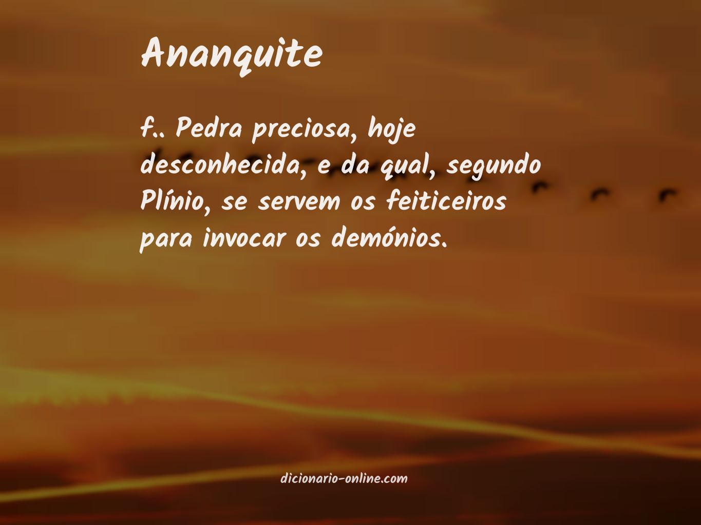 Significado de ananquite