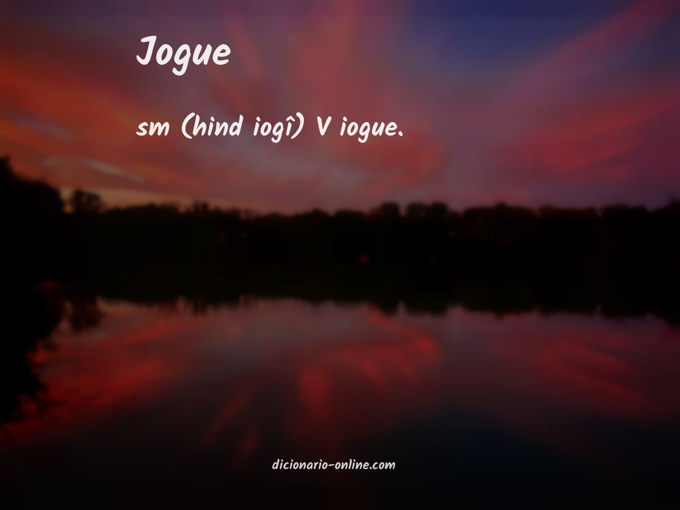 Significado de jogue