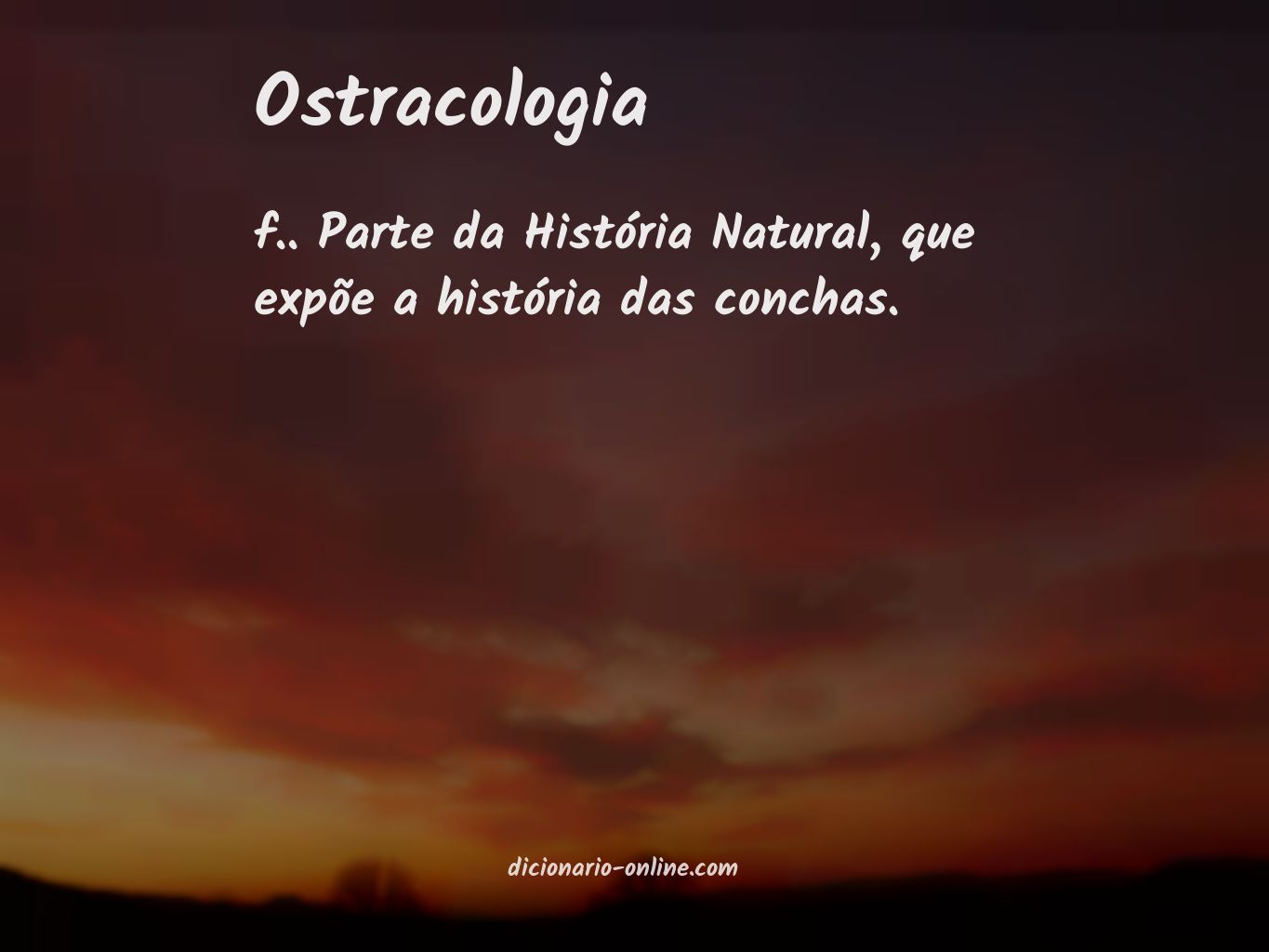 Significado de ostracologia