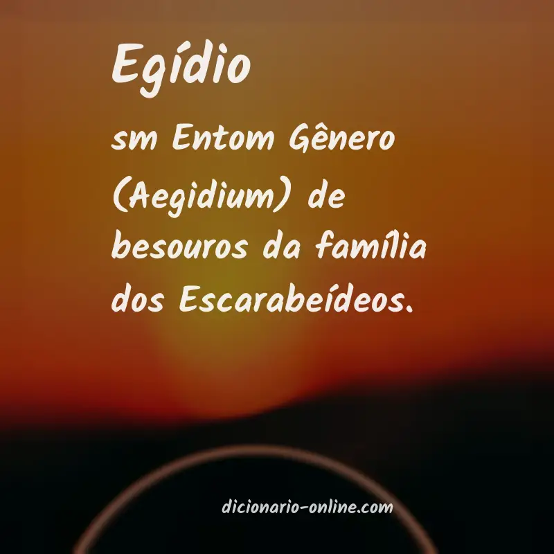 Significado de egídio