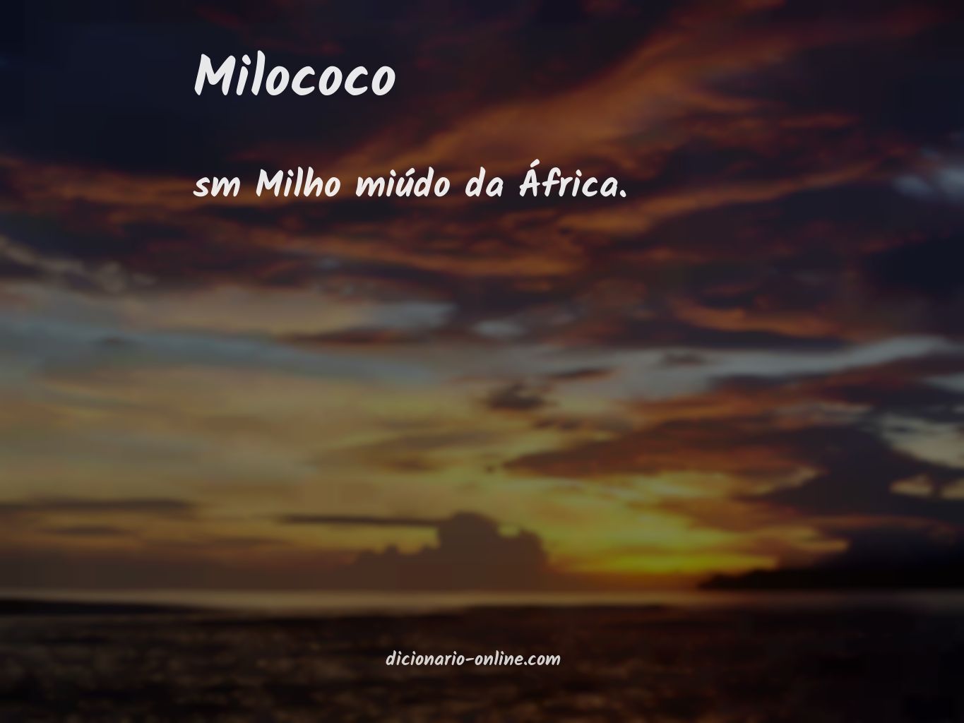 Significado de milococo