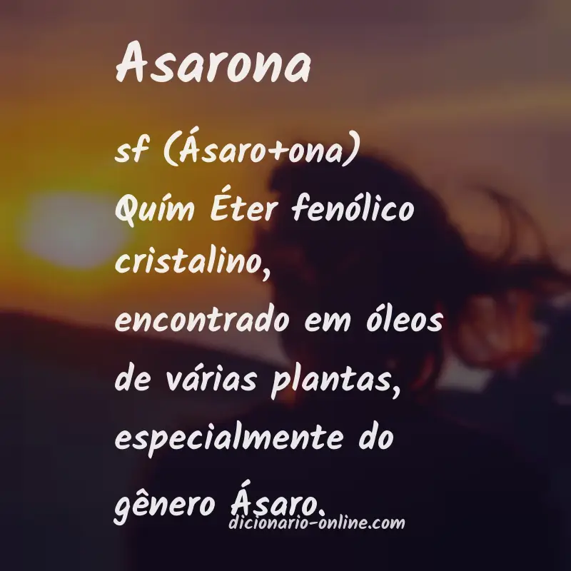 Significado de asarona