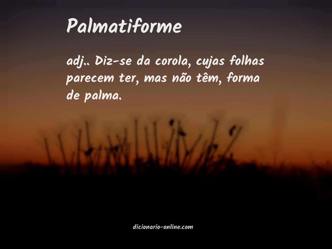 Significado de palmatiforme