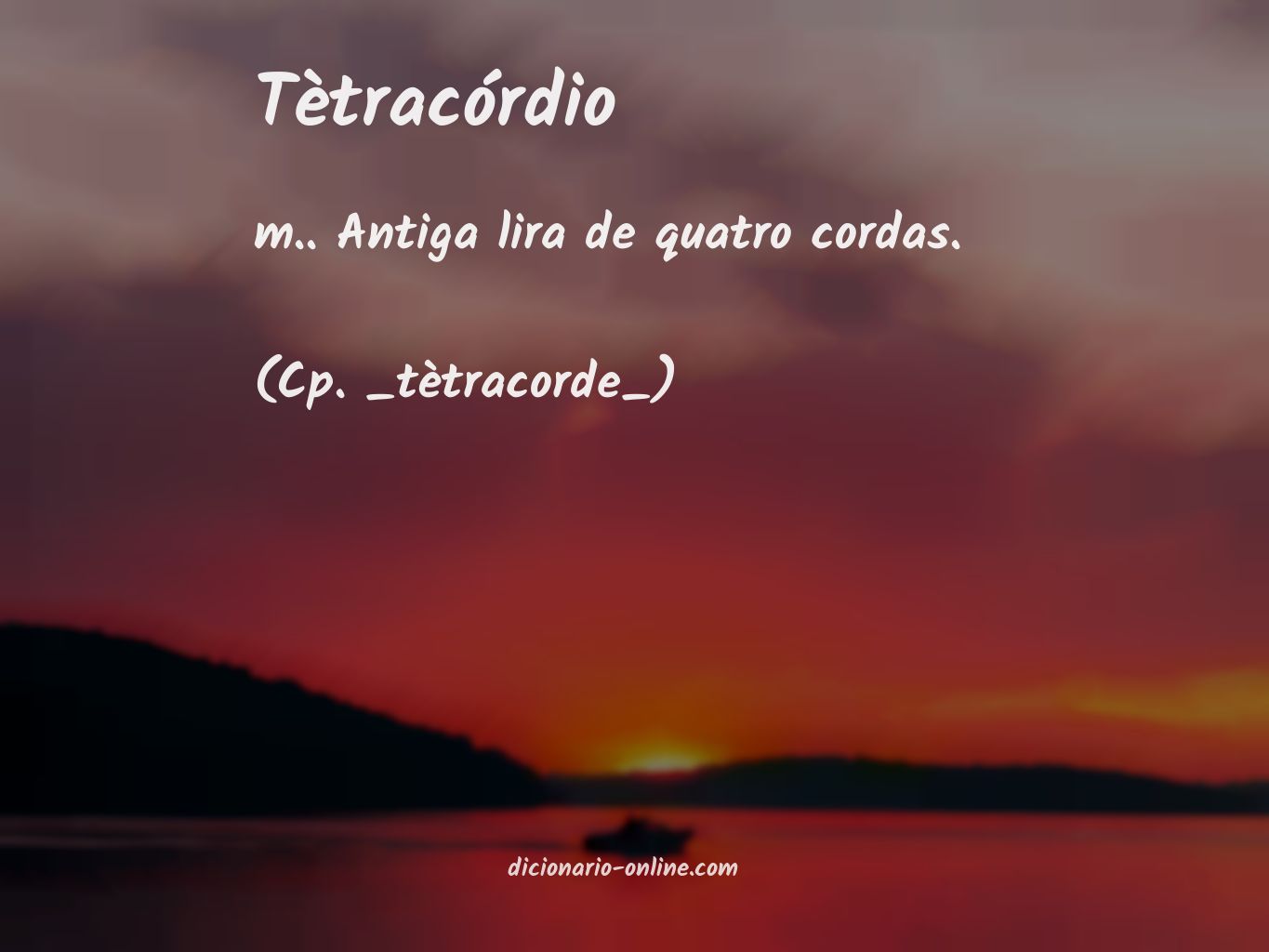 Significado de tètracórdio