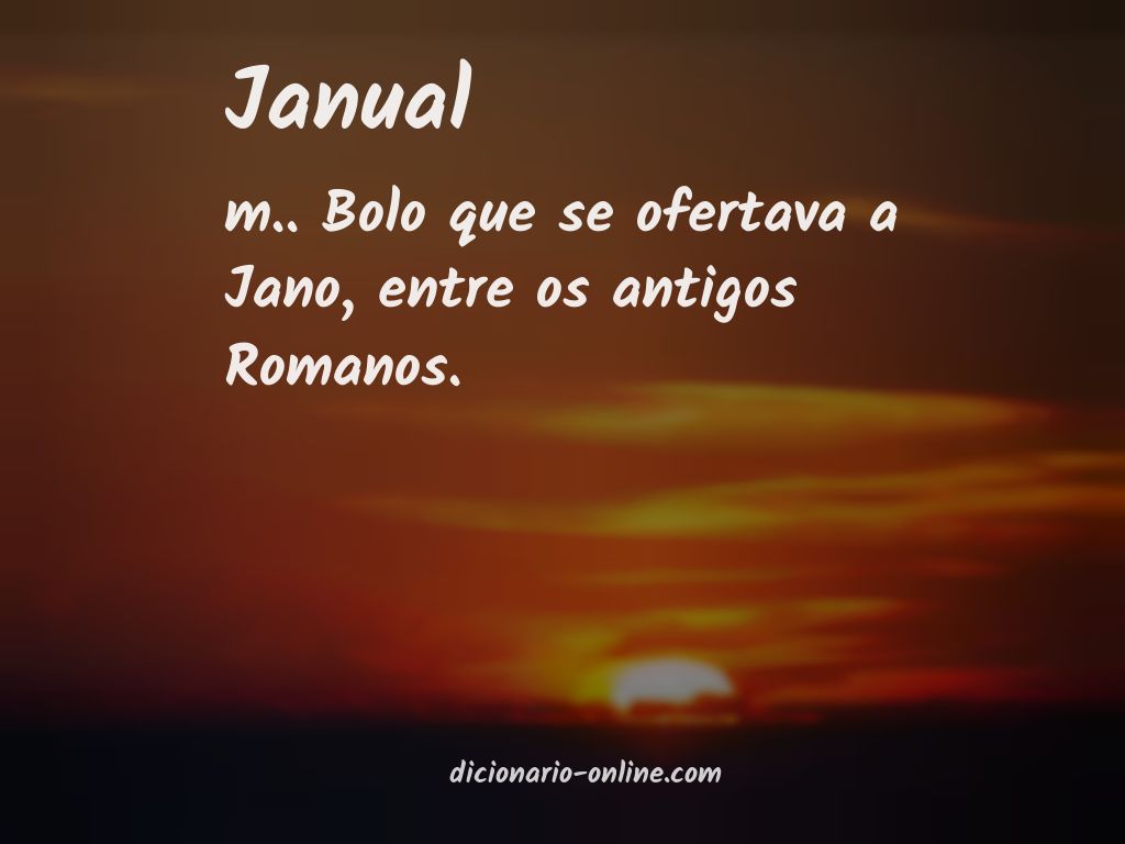 Significado de janual