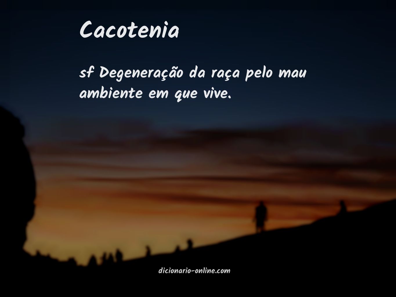 Significado de cacotenia