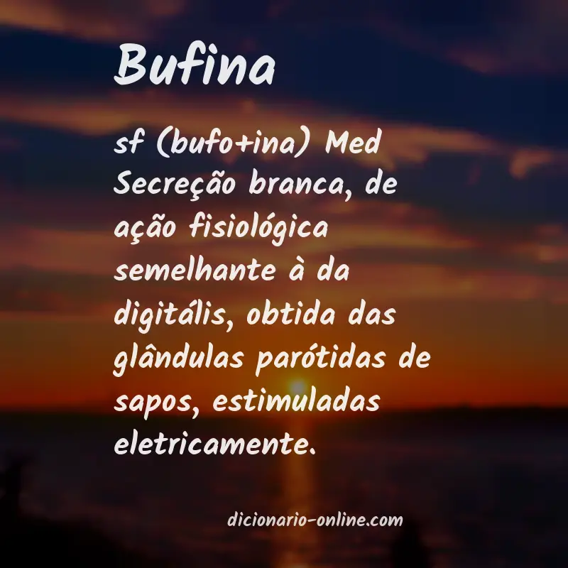 Significado de bufina