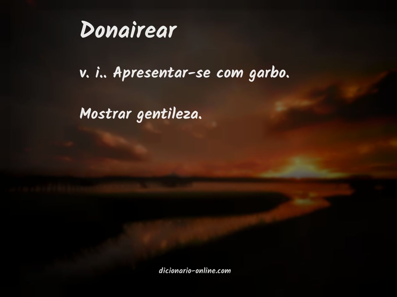 Significado de donairear