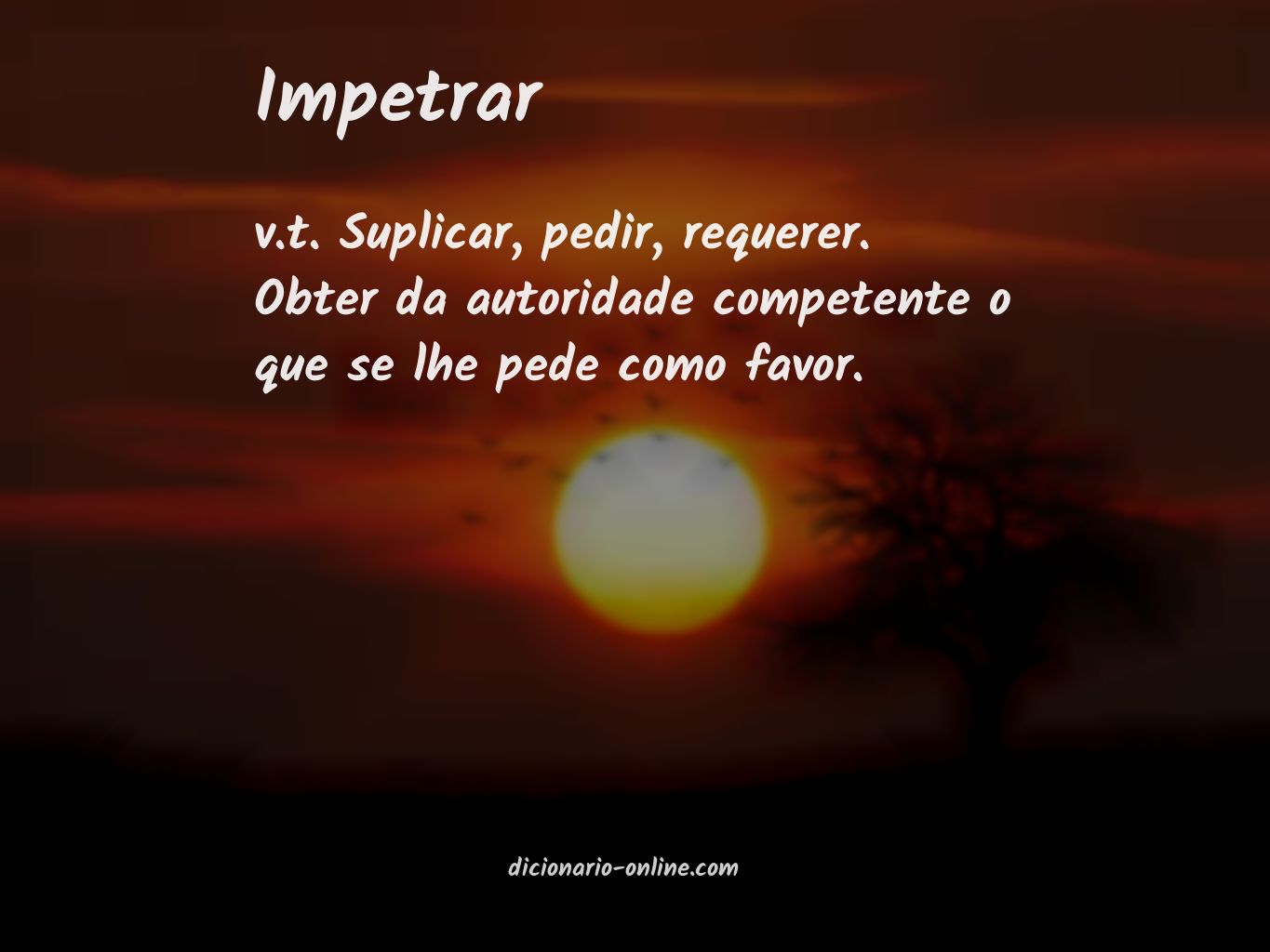 Significado de impetrar