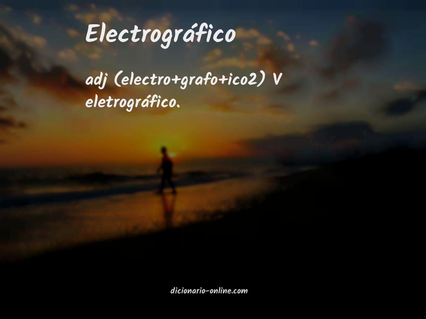 Significado de electrográfico