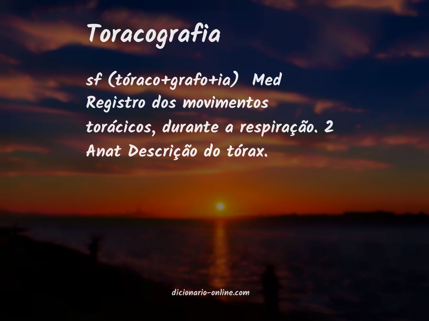 Significado de toracografia