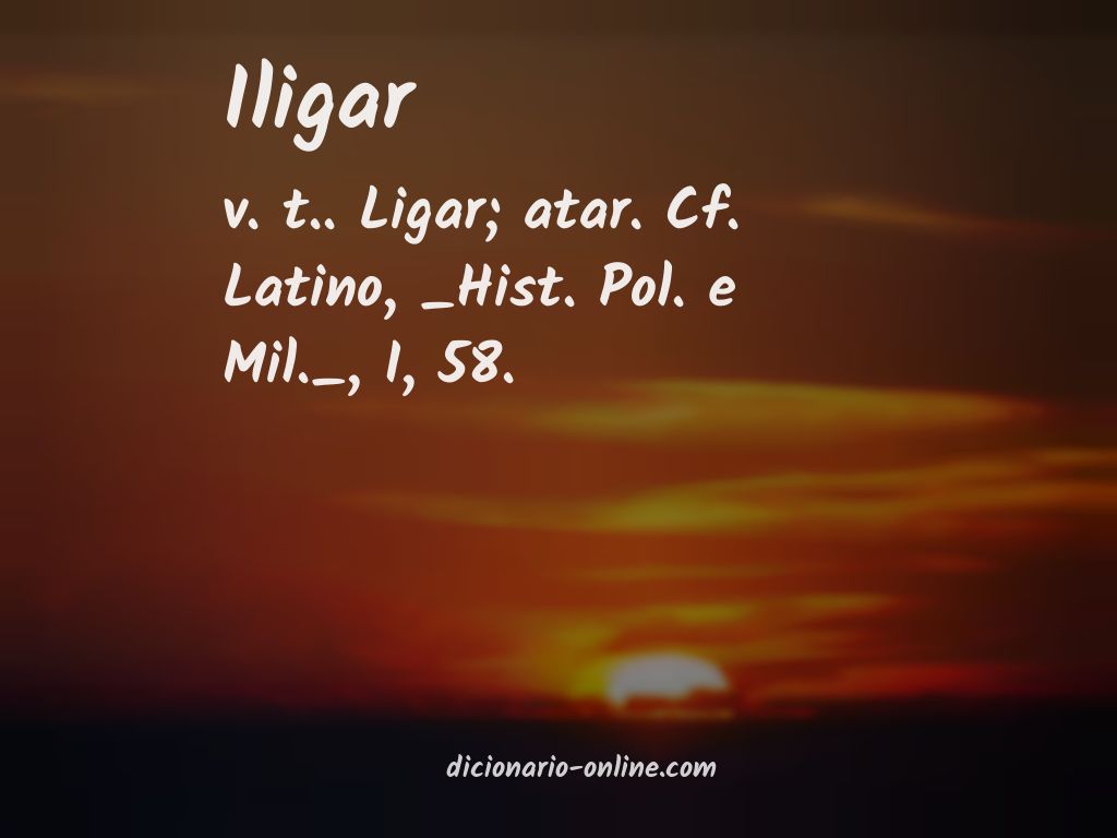 Significado de iligar