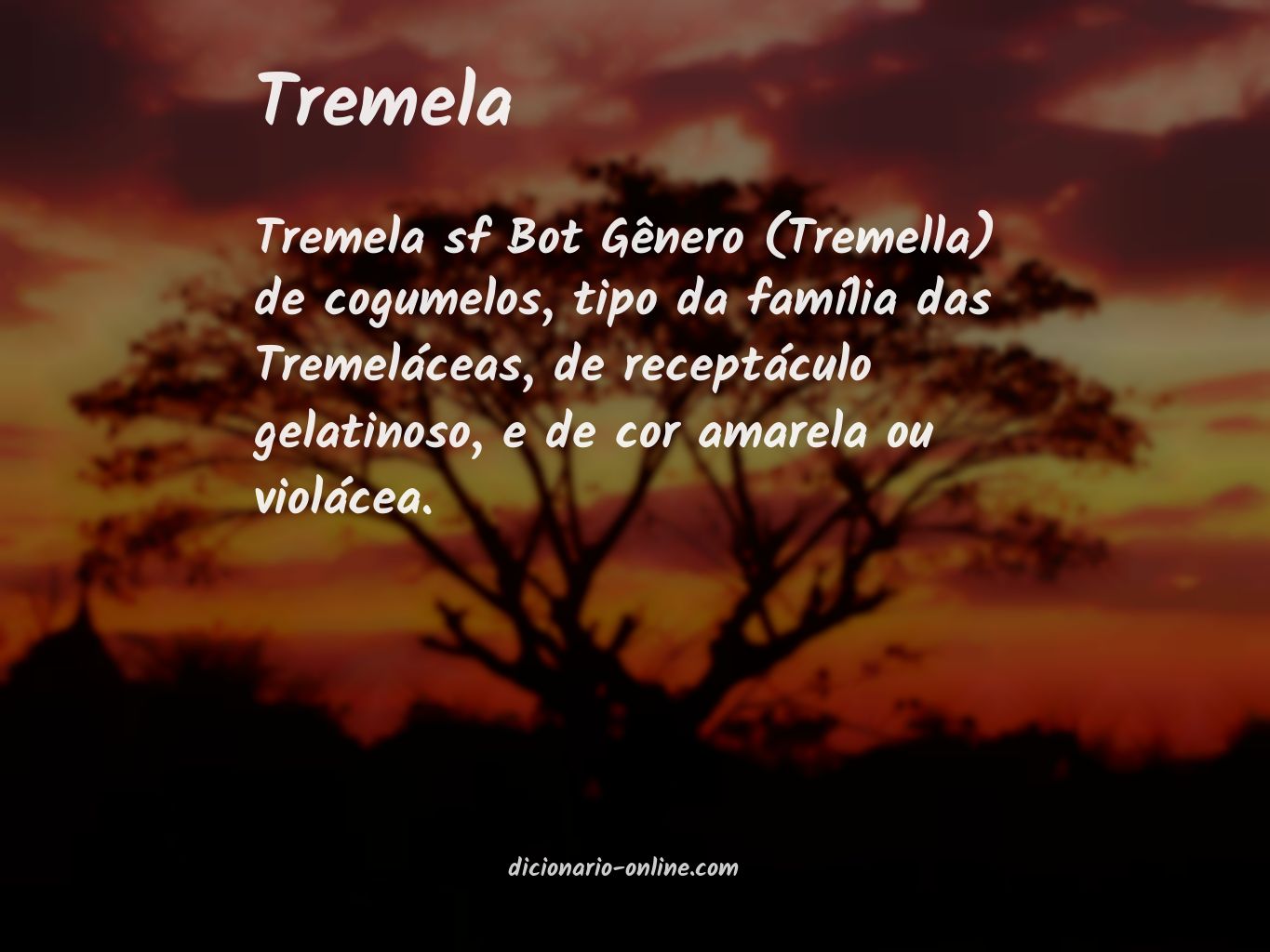 Significado de tremela