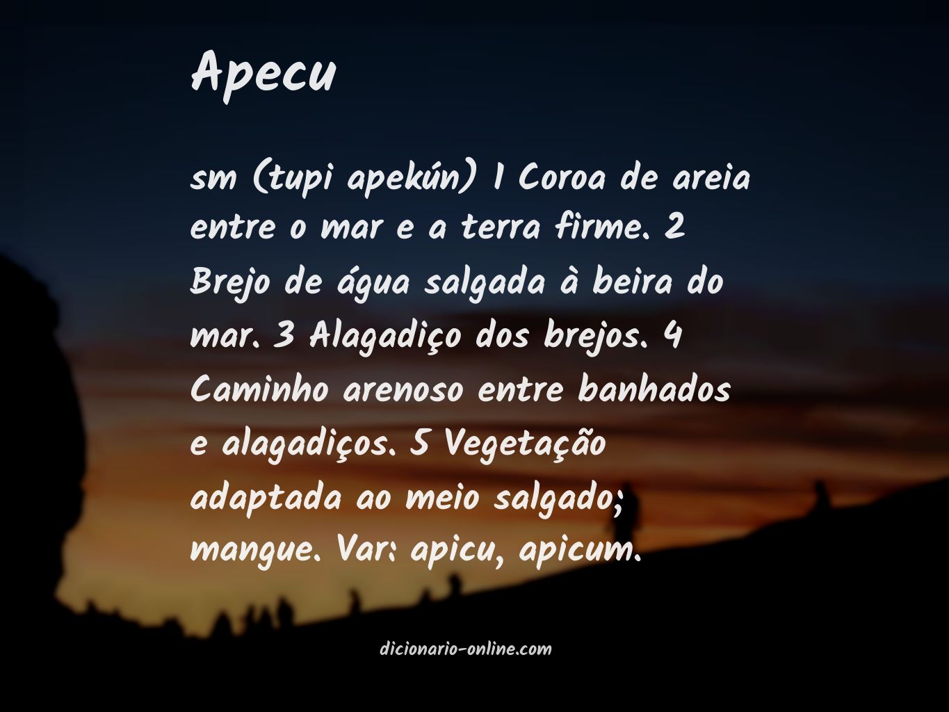 Significado de apecu