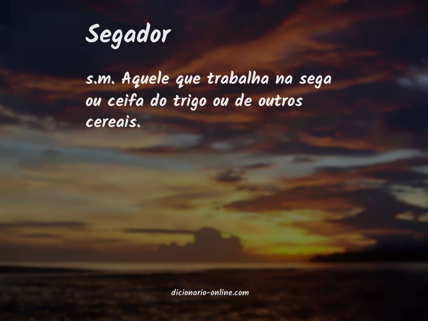 Significado de segador