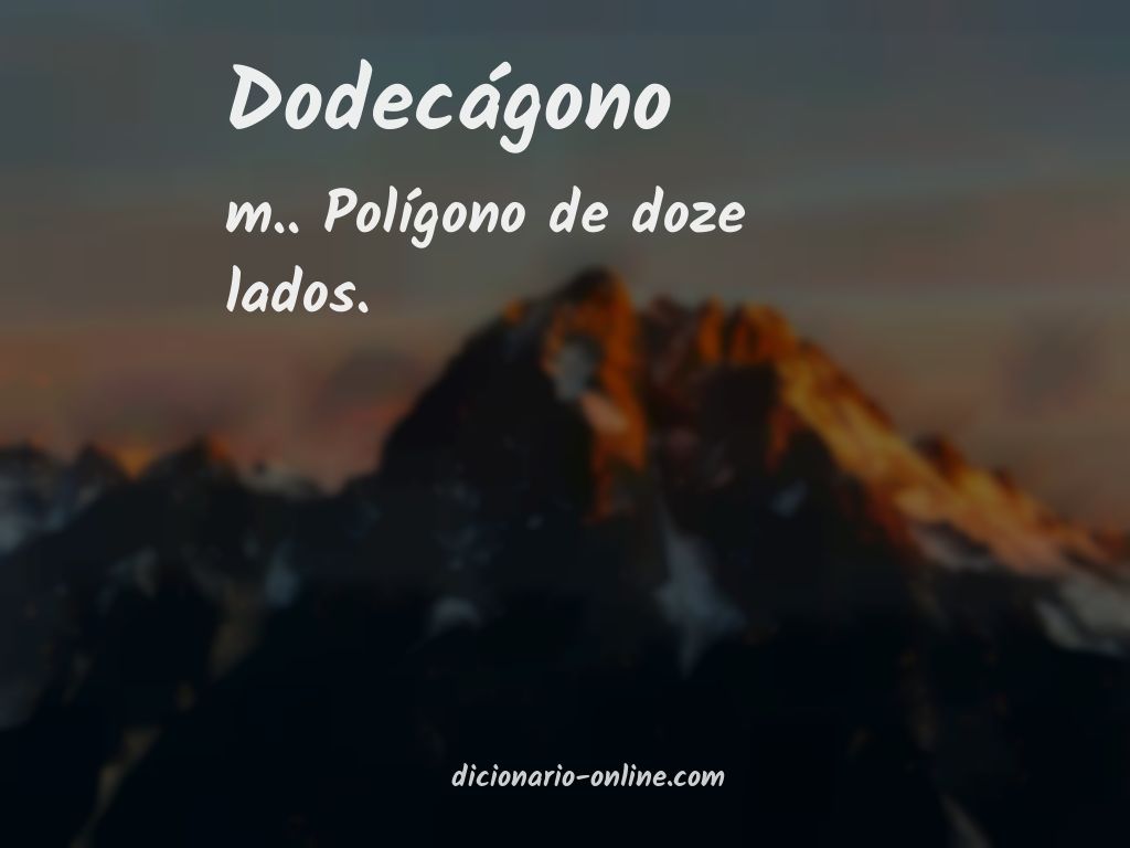 Significado de dodecágono